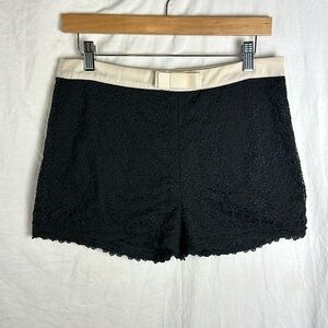 Alice Moon High Waisted Black Lace Shorts Size Large